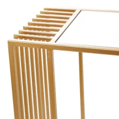 Contemporary Metal Mirrored Console Table Gold - Olivia & May -Cozy Living Deals Store GUEST ee6868fc 1781 44b9 ad2a 0f2d1cbdb388