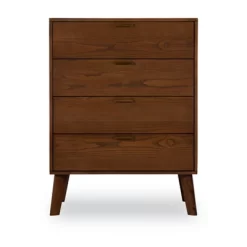 Reid 4 Drawer Chest Walnut - Linon