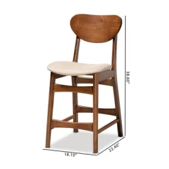 2pc Katya Fabric Upholstered And Wood Counter Height Barstool Set - Baxton Studio 15 2pc Katya Fabric Upholstered And Wood Counter Height Barstool Set - Baxton Studio -Cozy Living Deals Store GUEST eea89510 95e3 4b3d af5b 54325e704c6c