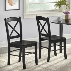 Set Of 2 Tiffany Cross Back Chairs - Buylateral