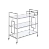 Harper Serving Bar Cart Chrome - Picket House Furnishings