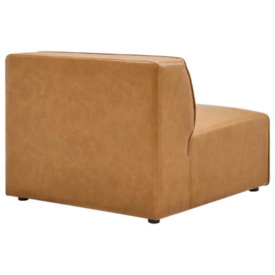Mingle Vegan Leather Armless Chair - Modway 2 Mingle Vegan Leather Armless Chair - Modway - Image 2