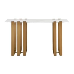 Beo Console Table Marble/Gold - Treasure Trove Accents