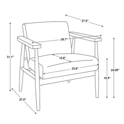 Upholstered Natural Wood Accent Chair - Hearth & Hand™ With Magnolia -Cozy Living Deals Store GUEST efd29593 c505 45ce 8b88 af9ffc1f09ea