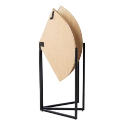 Valxina Round Folding Dining Table Natural/Black - Aiden Lane -Cozy Living Deals Store GUEST efe8feca b822 4f16 83a2 aaac8907ba79