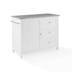Soren Granite Top Kitchen Island/Cart Gray/White - Crosley -Cozy Living Deals Store GUEST efee9b95 0567 4478 a7eb 449d24a69aa6