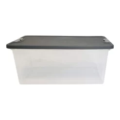 Homz 15-Quart Clear Plastic Stackable Storage Container Organizer Bin With Gray Snaplock Latching Lid For Home And Office Organization (4 Pack) 6 Homz 15-Quart Clear Plastic Stackable Storage Container Organizer Bin With Gray Snaplock Latching Lid For Home And Office Organization (4 Pack) -Cozy Living Deals Store GUEST f05315e1 5c7f 477a 9269 e366925b53e5