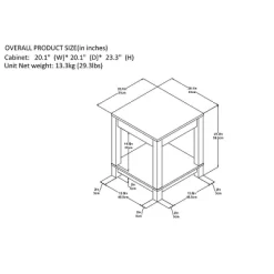Paramount End Table Black/ Sonoma Oak - Room & Joy -Cozy Living Deals Store GUEST f0f204c8 9766 45d9 8e3c d446855a7ca8