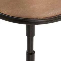 Industrial Wood Pedestal Accent Table Brown - Olivia & May -Cozy Living Deals Store GUEST f0fb61c5 0aff 4e40 a655 4548879afae7