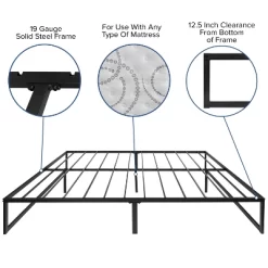 Merrick Lane 14 Inch Steel Bed Frame With Steel Slat Support For Any Mattress (No Box Spring Required) 19 Merrick Lane 14 Inch Steel Bed Frame With Steel Slat Support For Any Mattress (No Box Spring Required) -Cozy Living Deals Store GUEST f184dfec f1c3 494f 8288 2fb85dcc7e70 2