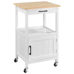 Yaheetech Rolling Kitchen Island Trolley Cart With Open Shelf And Storage Cabinet -Cozy Living Deals Store GUEST f19609bf 5a5f 43d2 922b a2928b38fdc7