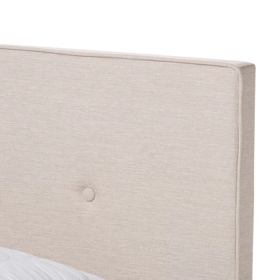 King Hampton Modern And Contemporary Fabric Upholstered Bed Light Beige - Baxton Studio 3 King Hampton Modern And Contemporary Fabric Upholstered Bed Light Beige - Baxton Studio - Image 3