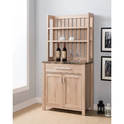 Governors 1 Drawer Baker's Rack Weathered Sand - HOMES: Inside + Out 1 Governors 1 Drawer Baker's Rack Weathered Sand - HOMES: Inside + Out