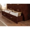 Full Deerfield Murphy Bed Chest With Charger Walnut - AFI