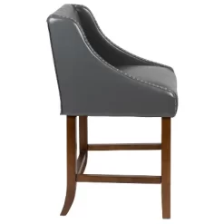 Flash Furniture Carmel Series 24" High Transitional Wood Counter Height Stool With Accent Nail Trim, Set Of 2 -Cozy Living Deals Store GUEST f2e5a7ec c9e7 41b8 a24c 1973e3f8f342