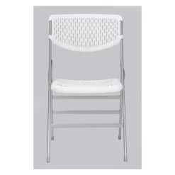 Commercial Resin Mesh Folding Chair Black - Cosco