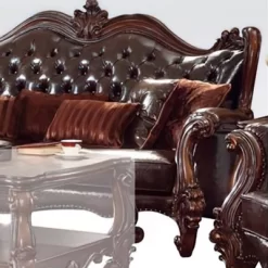 89" Vendome Ii PU Sofa Two Tone Dark Brown/Cherry - Acme Furniture 6 89" Vendome Ii PU Sofa Two Tone Dark Brown/Cherry - Acme Furniture -Cozy Living Deals Store GUEST f360d9e3 b8c4 4853 9304 e526d10f0a2a