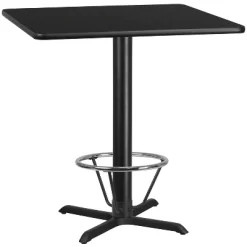 Flash Furniture 42'' Square Laminate Table Top With 33'' X 33'' Bar Height Table Base And Foot Ring 9 Flash Furniture 42'' Square Laminate Table Top With 33'' X 33'' Bar Height Table Base And Foot Ring -Cozy Living Deals Store GUEST f3699dfc 15be 44ef 9839 b7de11373aa4