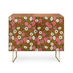 Schatzi Brown Jirra Floral Olive Walnut Credenza - Deny Designs -Cozy Living Deals Store GUEST f37938e4 f7de 4531 9990 e757b1e930e5