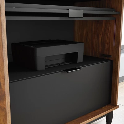 Harvey Park Computer Cabinet Grand Walnut - Sauder 4 Harvey Park Computer Cabinet Grand Walnut - Sauder - Image 4