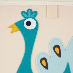 3 Sprouts Large 13 Inch Square Children's Foldable Fabric Storage Cube Organizer Box Soft Toy Bin, Friendly Owl & Peacock (2 Pack) -Cozy Living Deals Store GUEST f46afe8f 531f 4515 9543 26766ed46da6