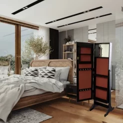 Jewelry Armoire Brown - Ore International -Cozy Living Deals Store GUEST f48c862a 5ee6 4ef1 b560 426b97dad716