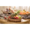 Vintiquewise Seagrass Fruit Bread Basket Tray With Handles