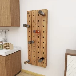 Rustic Wood Wall Wine Rack Brown - Olivia & May 27 Rustic Wood Wall Wine Rack Brown - Olivia & May -Cozy Living Deals Store GUEST f4f80566 577a 427a 9ad2 1b7c21f42ceb