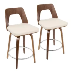 Set Of 2 Trilogy Upholstered Counter Height Barstools - Lumisource 21 Set Of 2 Trilogy Upholstered Counter Height Barstools - Lumisource -Cozy Living Deals Store GUEST f5245cf7 8b55 4920 8be9 1eb162d0cd02