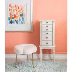 Obrecht Jewelry Armoire Off White - Powell Company -Cozy Living Deals Store GUEST f535e963 e5c3 4492 ba09 386a16d155fd