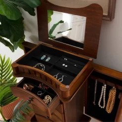 Kasey Jewelry Armoire Walnut - Powell Company 24 Kasey Jewelry Armoire Walnut - Powell Company -Cozy Living Deals Store GUEST f5457203 ac9e 4bd2 8c01 8f9e652808f1