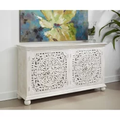 Bree Coastal 4 Door Sideboard White - Treasure Trove Accents -Cozy Living Deals Store GUEST f5870401 77ae 4ff1 857f 690204b2fae3