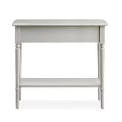 Coastal Narrow Hall Sofa Table With Shelf Greige - Leick Home -Cozy Living Deals Store GUEST f6632b58 2e2d 435f 859a 33d018c33f58