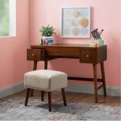 Viola Vanity Set Brown - Linon -Cozy Living Deals Store GUEST f683aa9a 7dd2 4d18 b626 8e5768a05720