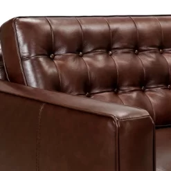 81" Wesley Genuine Leather Power Footrest Tuxedo Arm Sofa - Armen Living -Cozy Living Deals Store GUEST f73eac53 7b02 46a8 97e3 be9b893bd8bc