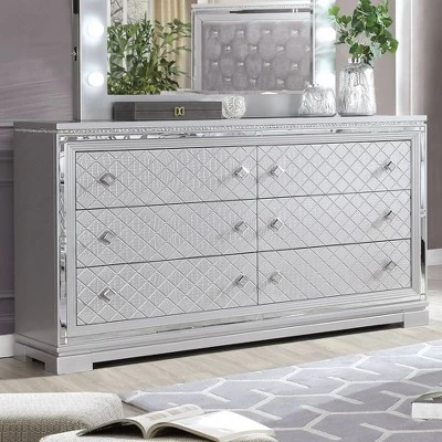 6pc Tenaya Bedroom Set Silver/Gray - HOMES: Inside + Out 6 6pc Tenaya Bedroom Set Silver/Gray - HOMES: Inside + Out - Image 6
