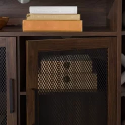 Corner TV Stand For TVs Up To 55" With Metal Mesh Doors - Saracina Home -Cozy Living Deals Store GUEST f7946c24 a0ab 4143 86b9 94652f349724