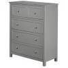 Schoolhouse 4.0 Wood 4 Drawer Chest Gray - Hillsdale Furniture