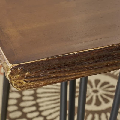 70.5" Chana Industrial Live Edge Rectangular Dining Table Natural - Christopher Knight Home 2 70.5" Chana Industrial Live Edge Rectangular Dining Table Natural - Christopher Knight Home - Image 2