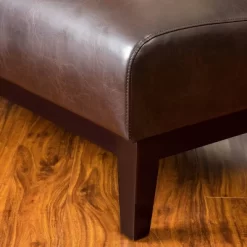 Darcy Bonded Leather Loveseat Brown - Christopher Knight Home -Cozy Living Deals Store GUEST f868dbe0 b709 4015 9b00 4b630bc67ecb