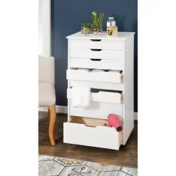Cary 8 Drawer Rolling Storage Cart - Linon -Cozy Living Deals Store GUEST f90d1df7 9575 474e 8b29 d5cf6e66ba80