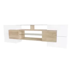 Versatile TV Stand For TVs Up To 80" With 2 Lighted Glass Shelves And LED Color Changing Lights - ModernLuxe -Cozy Living Deals Store GUEST f9848f3e aed3 4b6c 9d1e 5fee6f0a8dd2