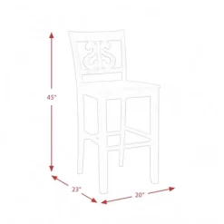 2pc 30" Stanford Swirl Back Barstool Set Smokey Walnut - Picket House Furnishings -Cozy Living Deals Store GUEST f9f05a8b fd61 42ac be9a 56680b1d8980