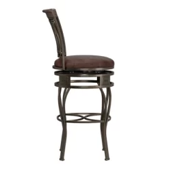 32" Montello Swivel Barstool Bronze/Brown - Hillsdale Furniture -Cozy Living Deals Store GUEST fa459b11 f3bb 4823 a594 e75c3798db8f