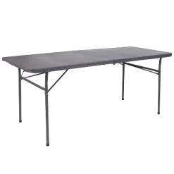 Emma And Oliver 6-Foot Bi-Fold Plastic Banquet And Event Folding Table With Handle -Cozy Living Deals Store GUEST fa683777 0155 44d1 8901 c4007144a420