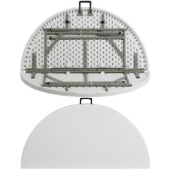 Flash Furniture 4-Foot Round Bi-Fold Granite White Plastic Banquet And Event Folding Table With Carrying Handle 9 Flash Furniture 4-Foot Round Bi-Fold Granite White Plastic Banquet And Event Folding Table With Carrying Handle -Cozy Living Deals Store GUEST fb130b4a 7d18 4d03 9609 cb61f3edee98