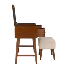 Viola Vanity Set Brown - Linon -Cozy Living Deals Store GUEST fb9d4375 987f 4ae7 82ee be8debf34376