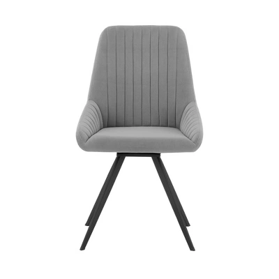 7pc Andes And Alison Rectangular Dining Set Gray - Armen Living 3 7pc Andes And Alison Rectangular Dining Set Gray - Armen Living - Image 3