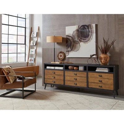 80" Payton Mid-Century TV Stand For TVs Up To 85" Black - Martin Furniture 9 80" Payton Mid-Century TV Stand For TVs Up To 85" Black - Martin Furniture - Image 9