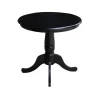 30" Round Top Pedestal Dining Table - International Concepts